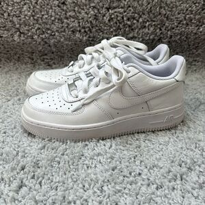 Nike White Low Air Force 1, Size 4.5Y